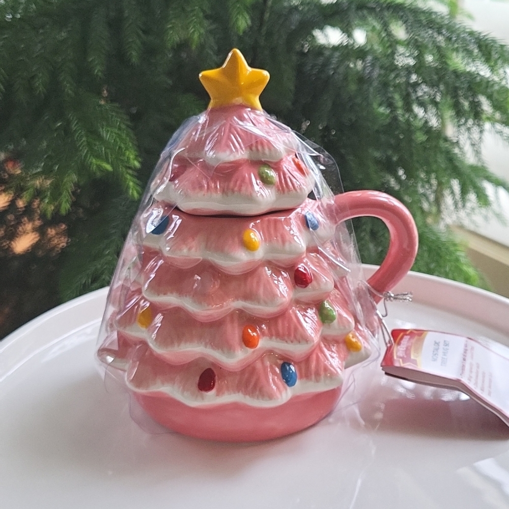Pink Christmas Tree Mug Mr Christmas 90th Anniversary edition NEW